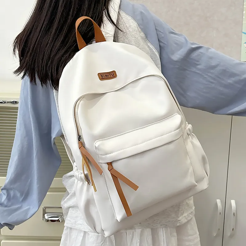 LUVISTRUE Nylon Backpack Regular Unisex White/Red/Blue/Black-2