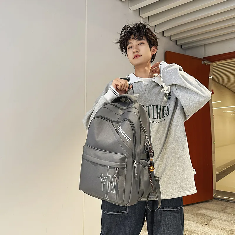 LUVISTRUE Nylon Backpack Regular Unisex White/Gray/Black/Burgundy/Sky Blue-10