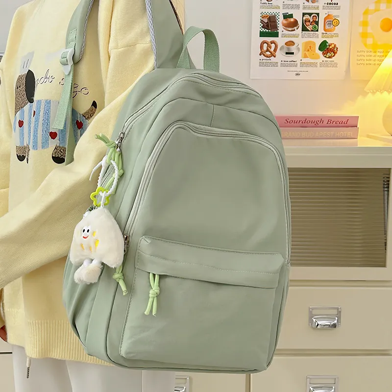 LUVISTRUE Nylon Backpack Regular Unisex White/Blue/Black/Yellow/Green-24