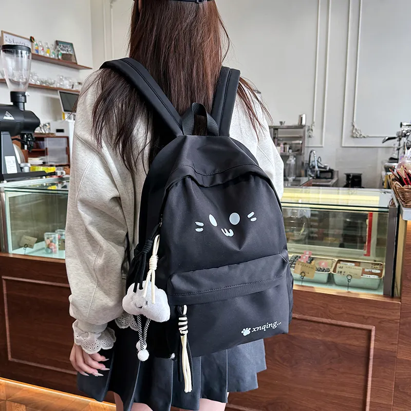 LUVISTRUE Nylon Backpack Women's White/Black/Yellow/Khaki/Sky Blue-9