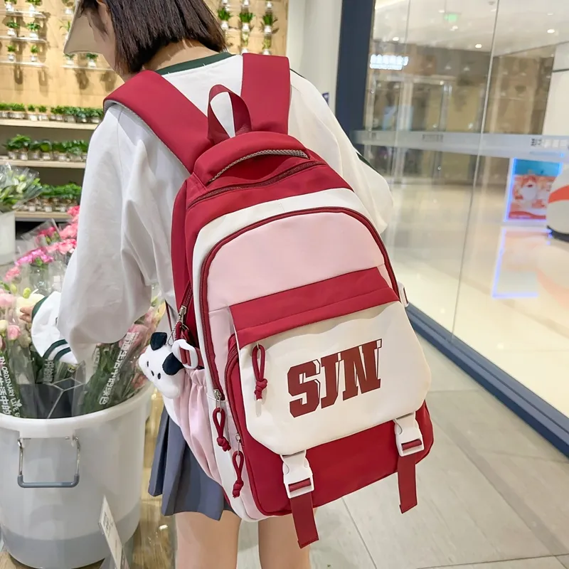 LUVISTRUE Nylon Backpack Regular Unisex Multicolor-11