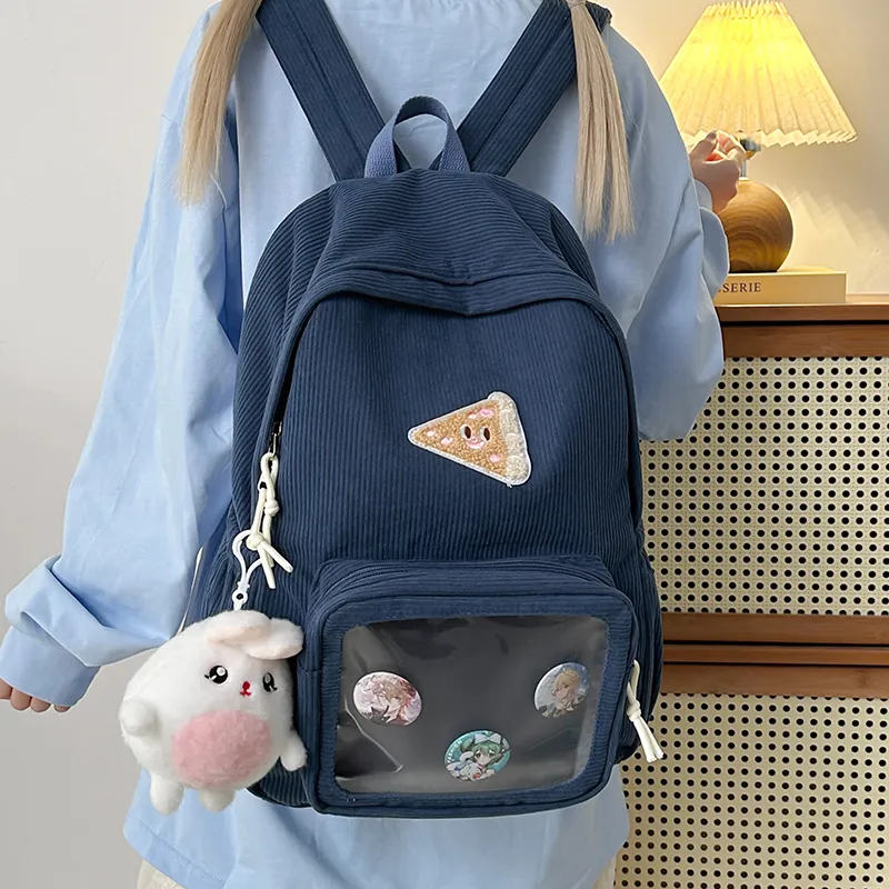 LUVISTRUE Nylon Backpack Ita Bag Backpack Regular Unisex Brown/Gray/Blue/Green-13