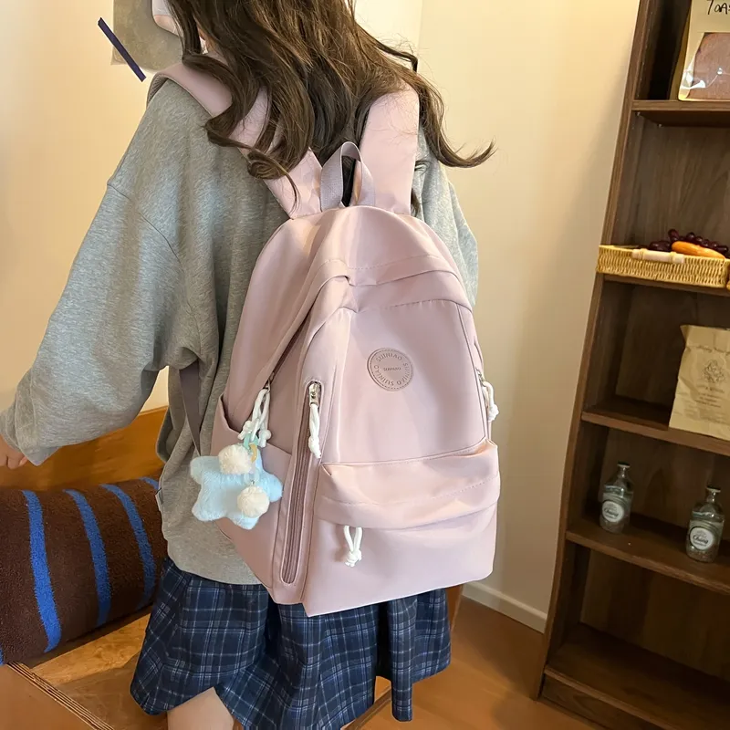 LUVISTRUE Nylon Backpack Regular Unisex Multicolor-17