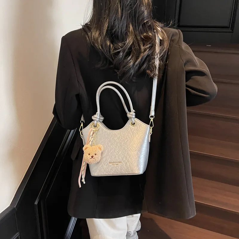 LUVISTRUE Pu Handbags Shoulder Bag Crossbody Bag Regular Women's Beige/Silver/Black/Pink-14