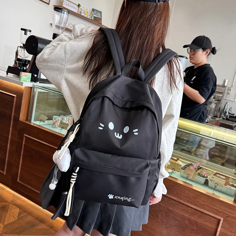 LUVISTRUE Nylon Backpack Women's White/Black/Yellow/Khaki/Sky Blue-8