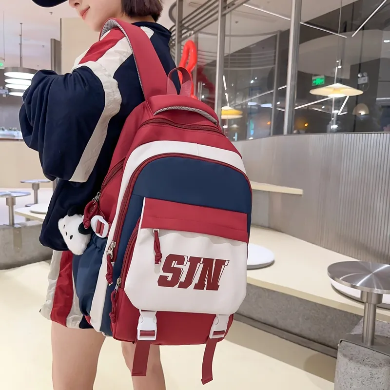 LUVISTRUE Nylon Backpack Regular Unisex Multicolor-1