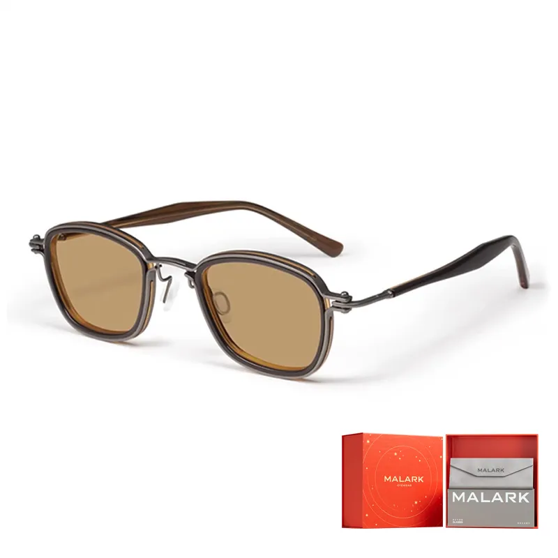 Morakot Pure Titanium Square Sunglasses Men's-1