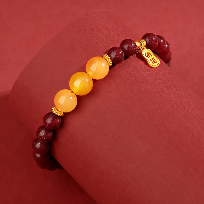 YFANXI Cinnabar Bracelets Women's-2