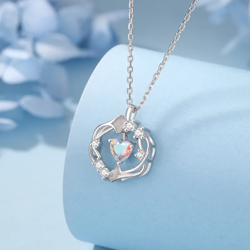 Silver Trim 999 Fine Silver Necklaces Women's Silver-14