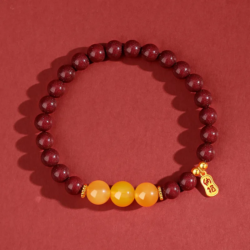 YFANXI Cinnabar Bracelets Women's-3