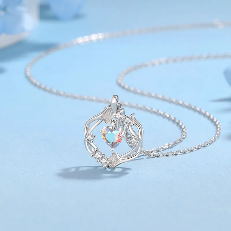 Silver Trim 999 Fine Silver Necklaces Women's Silver-13