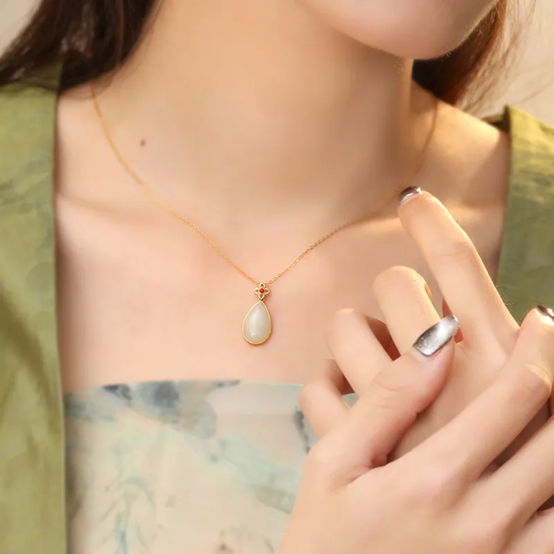 MRSLIN Chalcedony Necklaces Women's-6