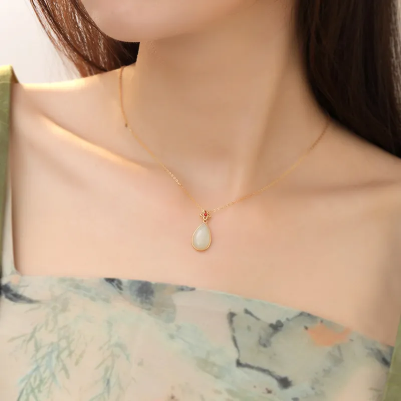 MRSLIN Chalcedony Necklaces Women's-3