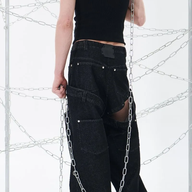 455EMBLE Jeans Unisex Black-5