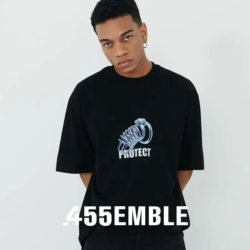 455EMBLE T Shirts Unisex Black-1