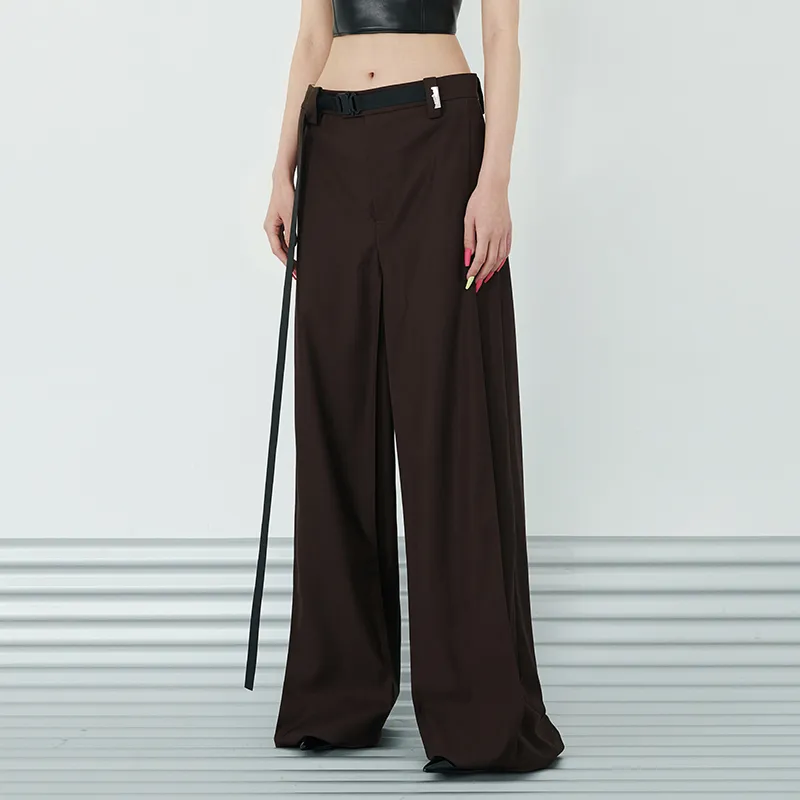 455EMBLE Casual Pants Unisex Coffee-2