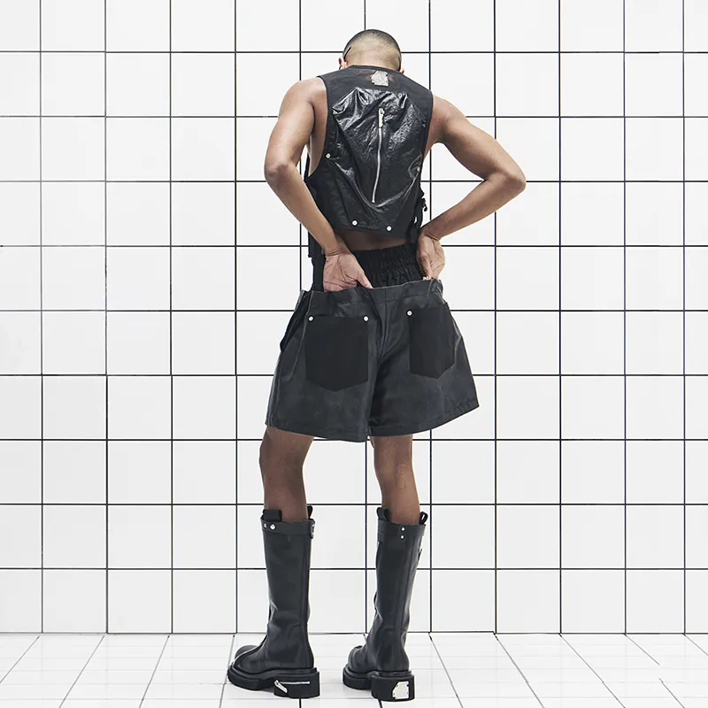455EMBLE Vests Unisex Black-3