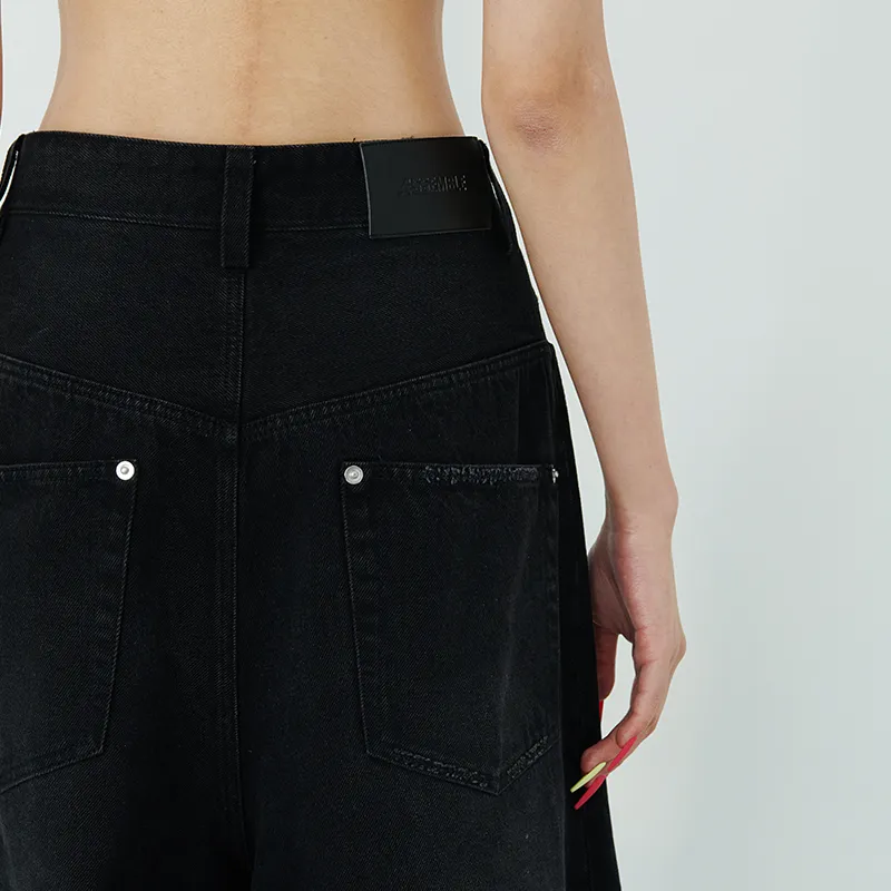 455EMBLE Jeans Unisex Black-4
