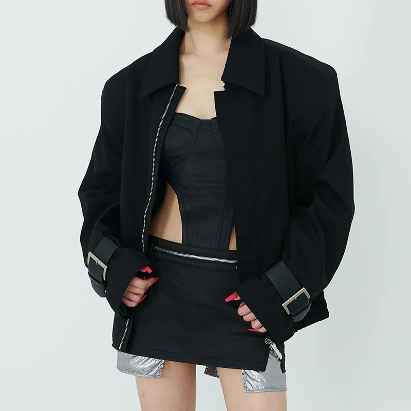 455EMBLE Jackets & Coats Unisex Black-4