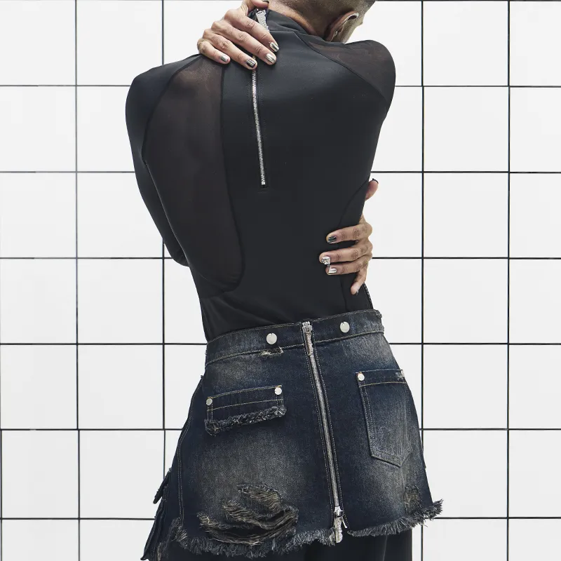 455EMBLE Jeans Unisex Black-4