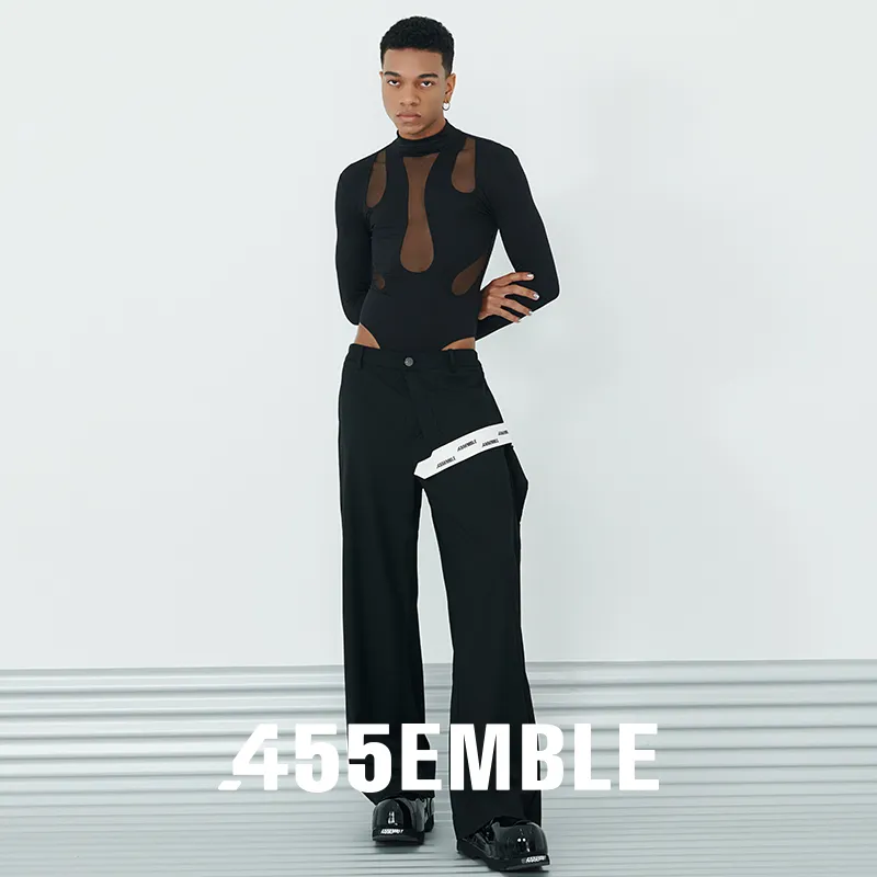 455EMBLE Jeans Unisex Black-2