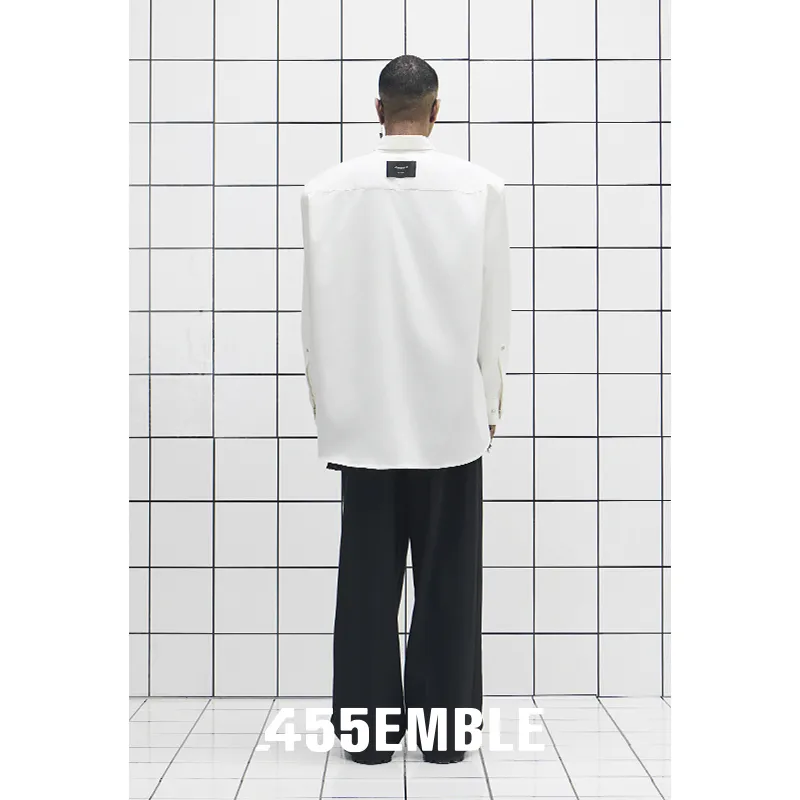 455EMBLE Shirts Unisex White-1