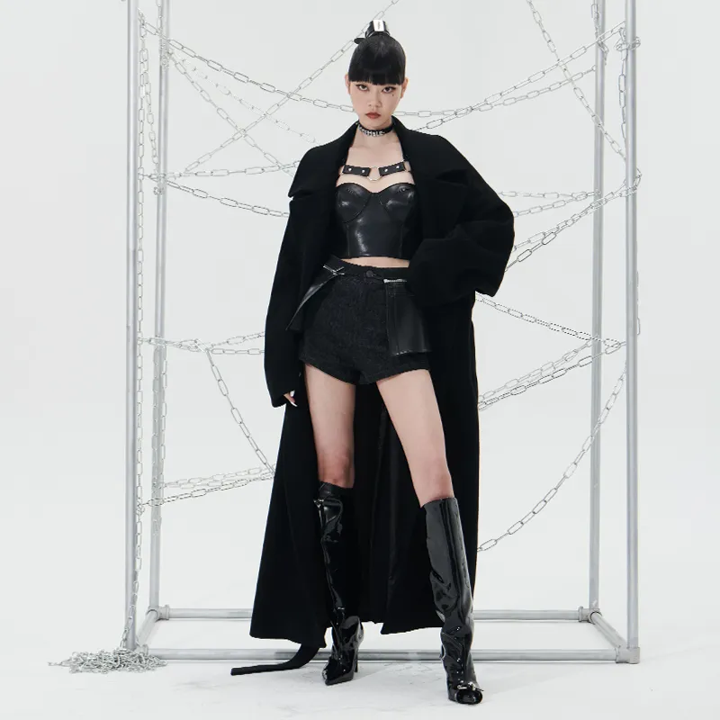 455EMBLE Coats Unisex Black-2