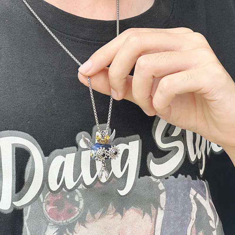 Wood Devil Stable Wooden Necklaces Unisex-9