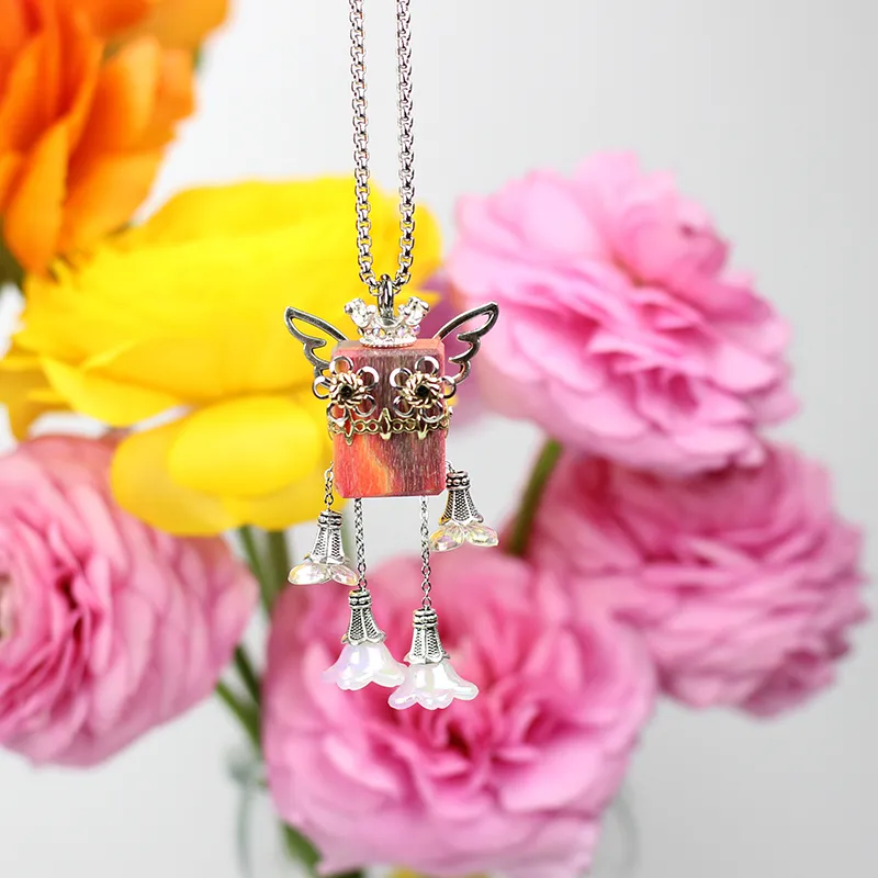 Wood Devil Alloy Necklaces Unisex-1