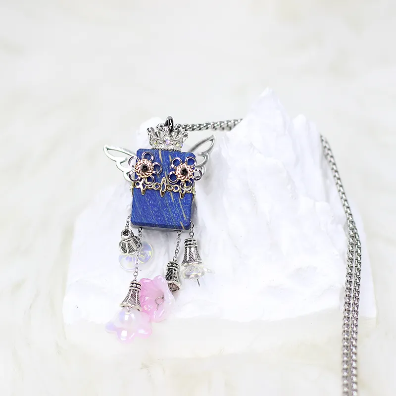 Wood Devil Alloy Necklaces Unisex-4