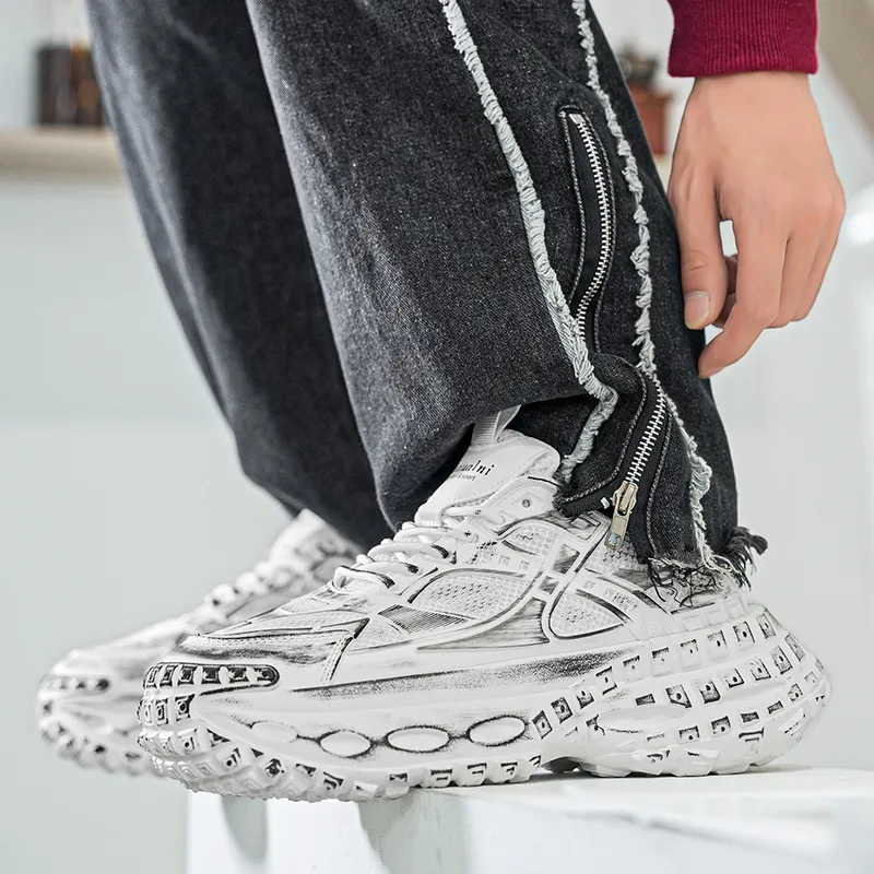 Yalu Low Top Chunky Sneakers Men's-19