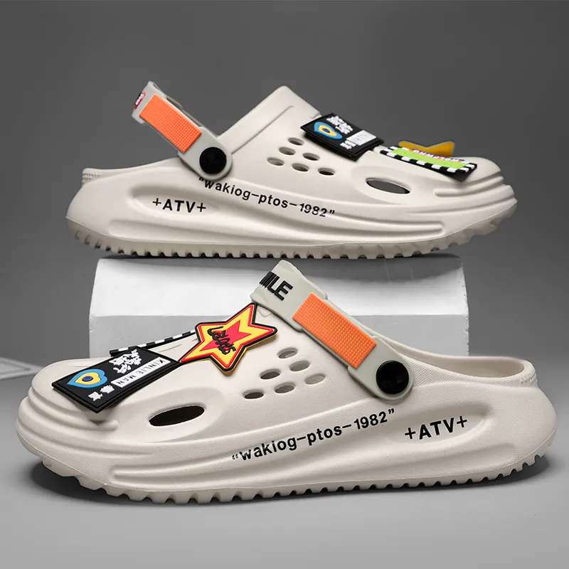Yalu Fashion Versatile Clogs Men's-20