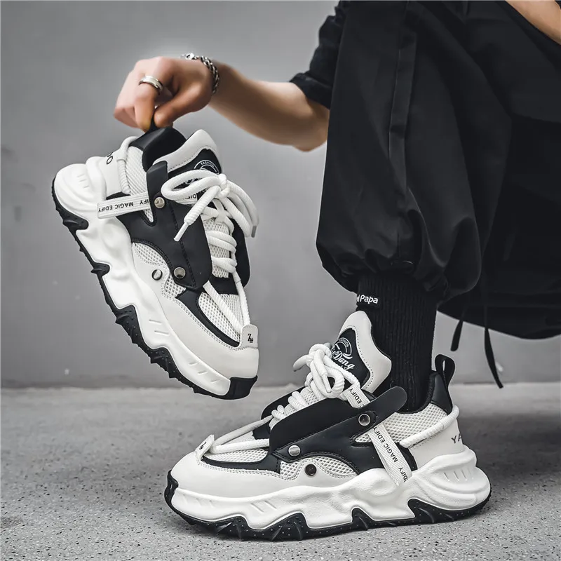 Yalu Lightweight Low Top Chunky Sneakers Men's-1