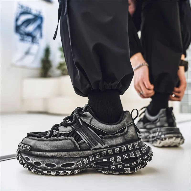Yalu Low Top Chunky Sneakers Men's-21