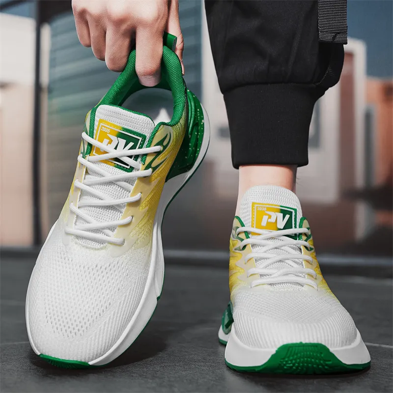 Yalu Cushioning, Slip Resistant, And Abrasion Resistant Low Top Running Shoes Men's-8