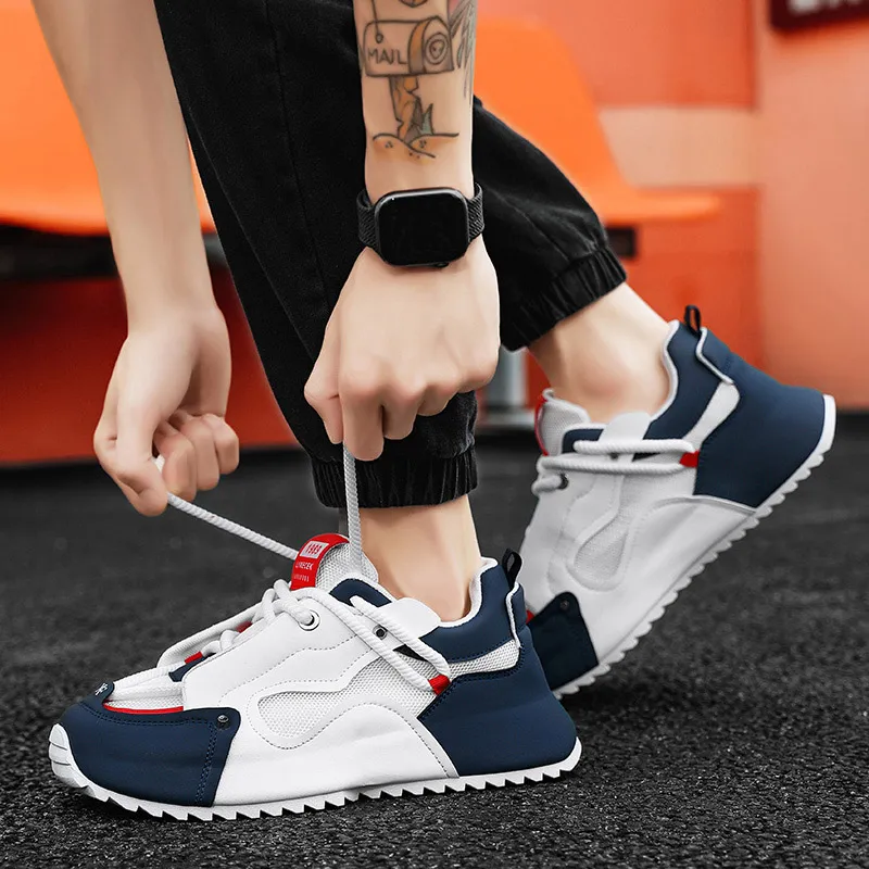 Yalu Breathable And Lightweight Low Top Chunky Sneakers Men's-21