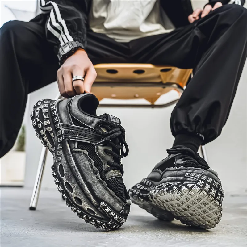 Yalu Low Top Chunky Sneakers Men's-19