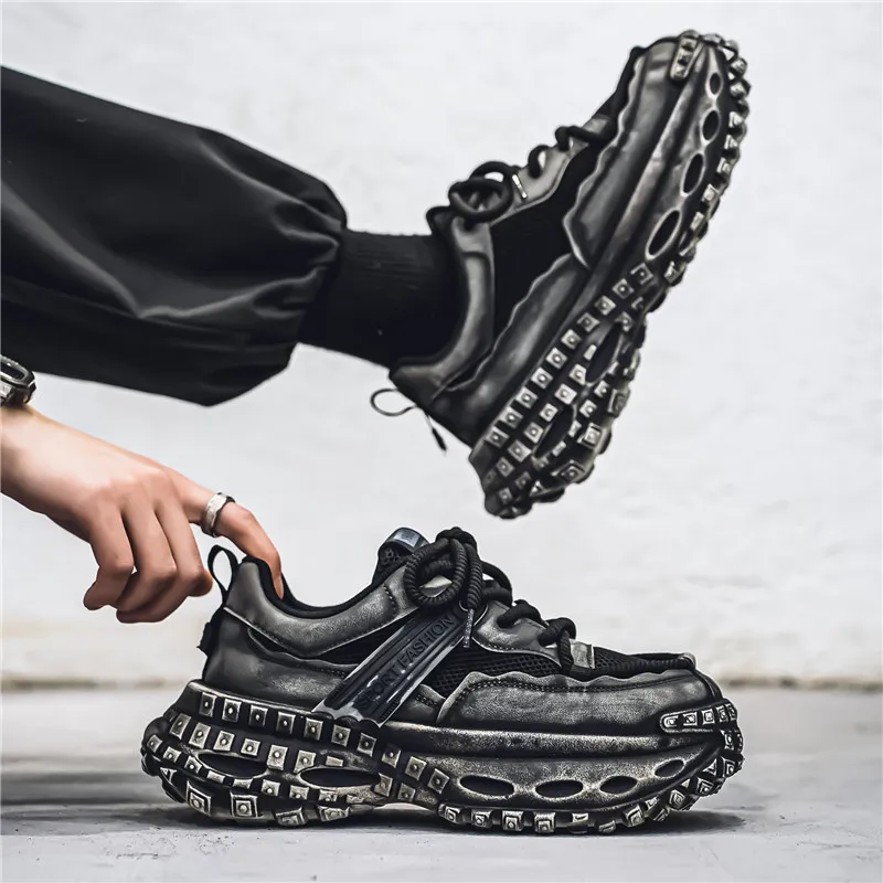 Yalu Low Top Chunky Sneakers Men's-16