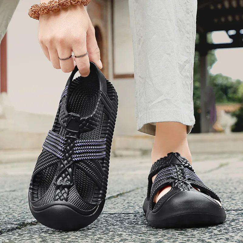 Yalu Minimalist Style Fashion Roman Sandals Men's-1