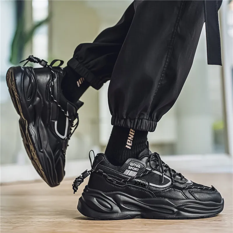 Yalu Anti Slip Wear Resistant Low Top Chunky Sneakers Men's-8