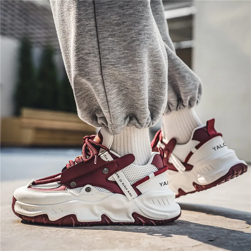Yalu Lightweight Low Top Chunky Sneakers Men's-5