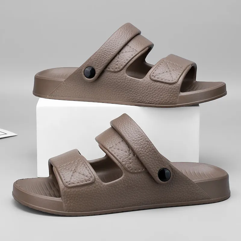Yalu Slide Slippers Men Black, White, Camel-48