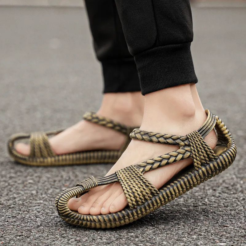 Yalu Beach Sandals Unisex Bronze-10