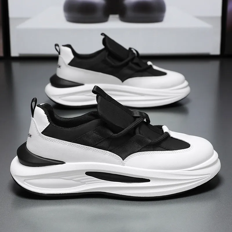Yalu Abrasion Resistant Height Increasing Low Top Chunky Sneakers Men's-1
