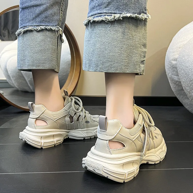 Yalu Breathable And Lightweight Low Top Chunky Sneakers Women's-8