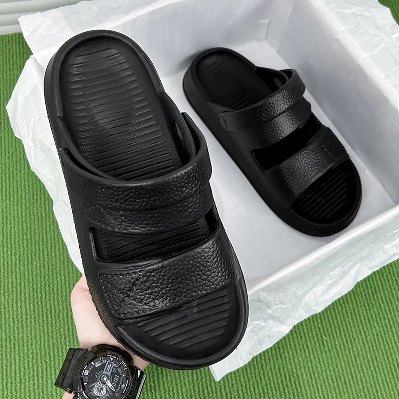 Yalu Slide Slippers Men Black, White, Camel-10