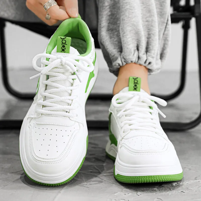 Yalu Fashion Trend Non slip Lightweight Low Top Skateboard Shoes Men's-1