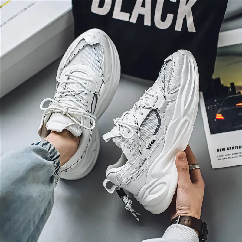 Yalu Anti Slip Wear Resistant Low Top Chunky Sneakers Men's-1