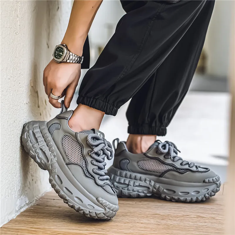 Yalu Breathable And Lightweight Chunky Sneakers Men's-22