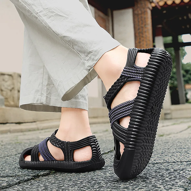 Yalu Minimalist Style Fashion Roman Sandals Men's-3